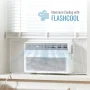 Keystone - 1,000 Sq. Ft. 18,000 BTU 230V Window Mounted Inverter Air Conditioner with Remote Control - White - Image 4
