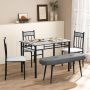 47 Inch Upholstered Entryway Bench with Heavy-duty Metal Frame - Image 5