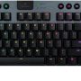 Logitech - G915 LIGHTSPEED TKL Wireless Mechanical GL Tactile Switch Gaming Keyboard with RGB Backlighting - Black - Image 1