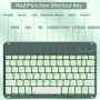Aoub Backlit Keyboard Case for iPad 11th/10th Generation A16 with Pencil Holder 11inch/10.9 inch, Magnetic Detachable Wireless Bluetooth Folio Stand Rechargeable Keyboard Cover, Dark Green - Image 6