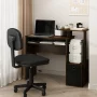 Furinno Econ Multipurpose Home Office Computer Writing Desk-Color:Sonoma Oak/Ivory - Color: Dark Walnut - Image 5