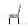 Pertica White and Blue Floral Fabric Dining Chairs (Set of 2) - Image 3