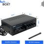Pyle WiFi Stereo Amplifier Receiver Professional Home Theater Audio System Wireless Bluetooth Connectivity AUX MP3 Music Streaming 1/4'' Input & Mic Paging/Mixing Control 240 Watt - PTAUWIFI46.5 - Image 3
