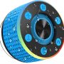 Bluetooth Shower Speakers, Portable Wireless Outdoor Speaker with HD Sound, Bluetooth Speaker with 8H Playtime, FM Radio, Handsfree LED Light Show with Suction Cup, IPX7 Waterproof for Travel/Party - Image 3