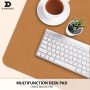 Dynadex Leather Desk Pad Protector, Mouse Pad, Office Desk Mat, Non-Slip PU Leather Desk Blotter, Laptop Desk Pad, Waterproof Desk Writing Pad for Office and Home (Black/Velvet, 35.4 x 17) - Image 6