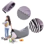 Lnkoo Bean Bag Chair, Solid Grey - Image 5