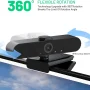 1440P HD Webcam with Microphone, Streaming Computer Web Camera USB PC Desktop Laptop Webcam with Stand/Privacy Cover/Tripod Stand, Autofocus, Noise Reduction for Video Calling/Zoom/Meeting - Image 2