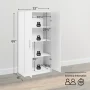 Wood Freestanding Garage Cabinet in White (32 in. W x 65 in. H x 16 in. D) - Image 5