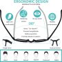 Blue Light Glasses for Kids 3 Pack Anti Glare & Eye Strain Glasses Computer TV Phone Tablets UV Protection Glasses for Kids Boys Girls Age 3-10(Pink Green + Transparent Blue + Black) - Image 3