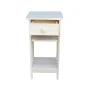 International Concepts Unfinished Solid Wood Mission Telephone Stand - Image 6