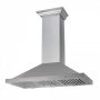 ZLINE - 36 inches - Externally Vented & Convertible - Wall Range Hood - Satin Stainless - Image 4