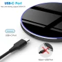 FDGAO 20W Wireless Charger Fast Charging Station for iPhone 15 14 13 12 11 X 8 AirPods Samsung Galaxy Black - Image 3