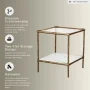 Glass Top End Table - Image 6