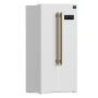 Forno Appliances - 33 in. Wide Salerno 15.6 Cu. Ft. Freestanding Counter-Depth Side-by-Side Refrigerator with Customizable Handles - White - Image 2