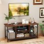 TV Stand Entertainment Center with Open Storage Shelves and Power Outlets to 50 Inches - Image 5