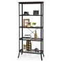 Industrial 5-Layer Bookshelf with Out-Stretched Legs - Image 3