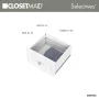 Selectives 10 in. H x 15 in. W White Wood Drawer with Silver Handle - Image 3