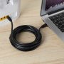 onn. Cat6 Ethernet Patch Cable, RJ45 Network Internet Stranded Cord, 14', Black - Image 2