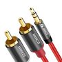 ANNNWZZD 3.5mm to RCA Cable,3.5mm Male to 2RCA Male Audio Stereo Cable for Smartphones, MP3, Tablets, Speakers, HDTV (10ft) - Image 6