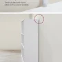 Modern 8-Cube Storage Organizer Solid Cube Shelf Bookcase for Living Room Home Office, White - Image 4