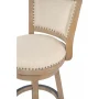 Melrose 29 in. Driftwood Wire-Brush Wood Frame Bar Stool - Image 2