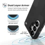 Speck - Presidio2 Grip Case with Magnet for Samsung Galaxy S26 and S25 Ultra - Black/Slate Grey/White - Image 4