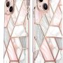 i-Blason Cosmo Series Case for iPhone 13 6.1 inch (2021 Release), Slim Full-Body Stylish Protective Case with Built-in Screen Protector(Marble) - Image 2