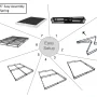 Mainstays 5" California King High Profile Easy Assembly Smart Metal Box Spring - Image 2