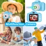 Rirool HD Kids Digital Camera for Girls 3-12, 13MP Video & Photo Camera with 32GB SD Card, Selfie Camera for Toddlers, Best Birthday Gift for 3-10 Year Old Girls (Blue) - Image 4