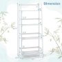 47.5 Inch 4-Tier Multifunctional Bamboo Bookcase Storage Stand - Image 4