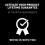 WITHit Black Elastic Band with Slider Closure for 38/40/41mm Apple Watch®, Unisex, Chevron Weave - Image 5