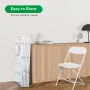 UBesGoo 10 Packs Plastic Folding Chairs Platsic Chair for Wedding Business Activities Banquet Seat Party Event Chair for Adults, White - Image 5