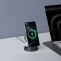 Anker - MagGo 15W Wireless Charging Station (3-in-1 Stand) for iPhone, AirPods & Qi Devices - Black - Image 2