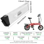 [EU/USA Direct] HANIWINNER HA177-06 48V 10Ah 480Wh Universal Folding Electric Bike Battery - Powered by High-Quality 18650 Lithium-ion Cells | 20A BMS | Waterproof | XT60 Connector | Safety Lock | Fits 48V 250W-650W Motor SAMEBIKE BEZIOR PLENTY E-Bike - Image 2