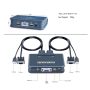 SKLTD 2 Port USB VGA KVM Switch, 2 in 1 Out Dual Port VGA Monitor Switcher Share for 2 Computer PC Laptop Notebook Sharing 1 Video Monitor, No Power Adapter, HotKey Switching - Image 6