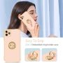 iPhone 11 Pro Max Case, iPhone 11 Pro Max Case with Ring Stand, [360° Rotatable Ring Holder Magnetic Kickstand] Slim Soft TPU Shockproof Protective Cover Case for Women Girl, Rose Gold - Image 2