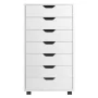 Winsome Halifax 7-Drawer Mobile Cabinet 10792, White Finish - Image 3