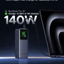 UGREEN - Nexode 200W 25,000mAh Power Bank with Smart TFT Display, PD 3.1 Fast Portable Charger for Laptops, Tablets, Cell Phones - Black - Image 2