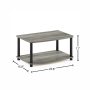 Turn-N-Tube 24 in. French Oak Gray Particle Board TV Stand Fits TVs Up to 24 in. with Open Storage - Image 3