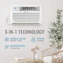 Keystone - 8,000 BTU 115V Through-the-Wall Air Conditioner with Follow Me LCD Remote Control - White - Image 4