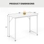40 Inch Small Computer Desk with Heavy-duty Metal Frame - Image 5