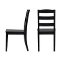 Black Wood Dining Chair with Ladder Back (Set of 2) (17.72 in. W x 36.77 in. H) - Image 6