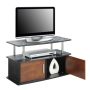 36 in. Cherry Particle Board TV Stand 36 in. with Doors - Image 2