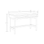 Better Homes & Gardens Springwood Caning Desk, Charcoal Finish - Image 3