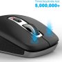 Wireless Mouse 2.4G Noise-Free Cordless Mouse 5 Adjustable DPI (up to 2400) 6 Buttons Portable Computer Silent Mouse with USB Nano Receiver, Suitable for Laptops Computers Macs Laptops (Black) - Image 5