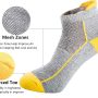 J.WMEET Mens Low Cut Ankle Athletic Socks Cotton Mesh Cushioned Running Ventilation Sports Tab Socks 5Pack - Image 6