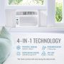 Keystone - 8,000 BTU 115V Window Air Conditioner with 3,500 BTU Supplemental Heat Function - White - Image 4