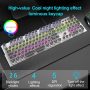 Gaming Keyboard and Mouse with Wrist Rest Shortcuts Table mat 104 Keys Blue Switches Wired USB Keyboards with Gift Package for PC Gamer Computer Desktop - Image 4