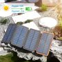 A ADDTOP Solar Charger Power Bank - 25000mAh Portable Solar Phone Charger with 4 Solar Panels 3A Fast Charge External Battery Pack for Phones Tablets Outdoor Camping - Image 2