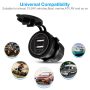 12V Car Cigarette Lighter Socket Dual 2.1A USB Port Charger Power Outlet LED USA - Image 3